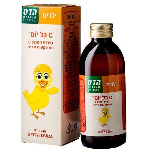הדס ויטמין C בסירופ לילדים בטעם הדרים 240 מל