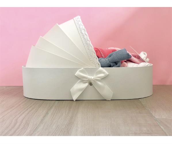 מארז לידה - עריסה לבן