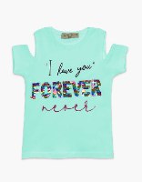 חולצת בנות טריקו מעוצבת forever