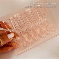 מיני מיני קאפקייק יוניקורן - אוזניים, קרן סט ל 6 יחידות, יוניקורן יום הולדת.