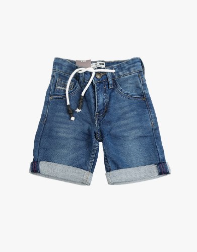 ברמודה ג'ינס עם קפל ותפר