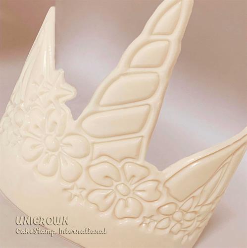 תבנית גדולה כתר יוניקורן | ליצירה בשוקולד | תבנית חד קרן לקישוט עוגות לילדות