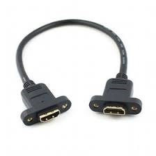כבל מאריך HDMI נקבה לפאנל לחיבור HDMI נקבה לפאנל באורך 0.35 מטר