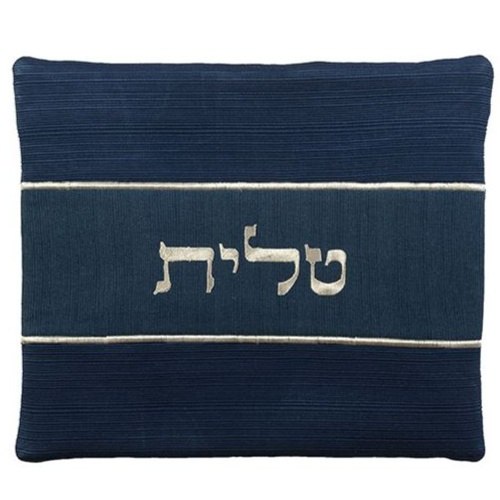כיסוי לטלית בדים עבים כחול