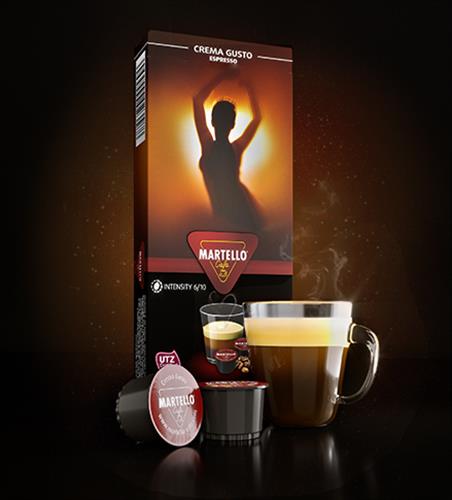 10 קפסולות מרטלו מסוג קרמה גוסטו Crema Gusto