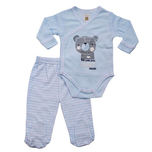 חליפת חזייה דובון תכלת בייבי