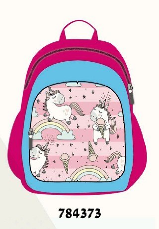 תיק גן נועם חד קרן ורוד תכלת