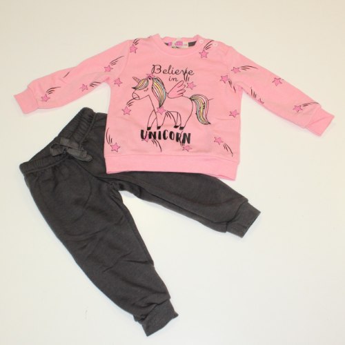 חליפת פוטר תינוקת חד קרן