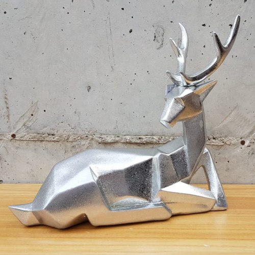 דיר גיאומטרי סילבר בינוני