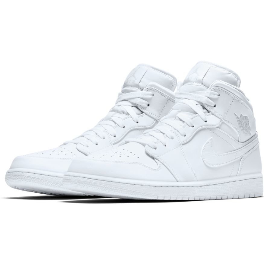 mens jordan 1 mid white