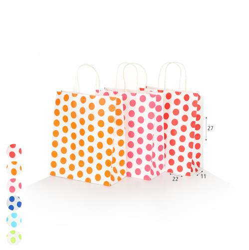 שקית קרטון מעגלים  22*27*11 סמ