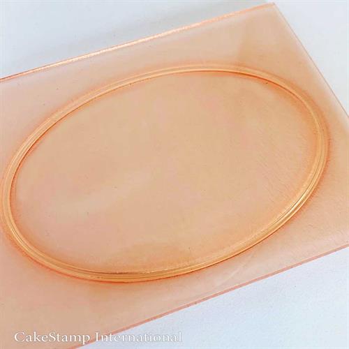 תבנית אובלית גדולה 8 סמ לעבודה עם שוקולד | מסגרת אליפסה לסוכריית איזומלט | מסגרת לקישוט עוגה