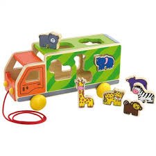 משאית משוך וסע והתאם צורה חיות