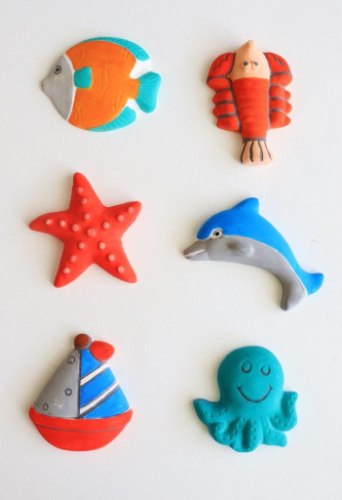 תבנית יציקה 6 דגמים - חיות ים