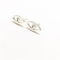 עגילי עין כסף