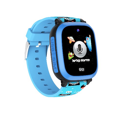 ONE KidiWatch - שעון טלפון חכם דגם וואן בצבע כחול עם SIM לילדים, GPS ושתי מצלמות