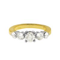 טבעת זהב 18K משובצת יהלומים 1.6 קראט