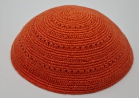 כיפה סרוגה עבודת יד איכותית חוט vog גודל 18 ס'מ