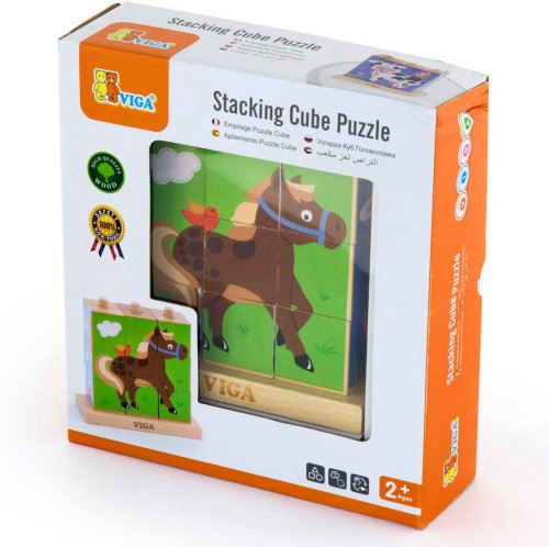 פאזל קוביה עומד חיות