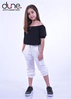 מכנס ארוך שילוב גומי