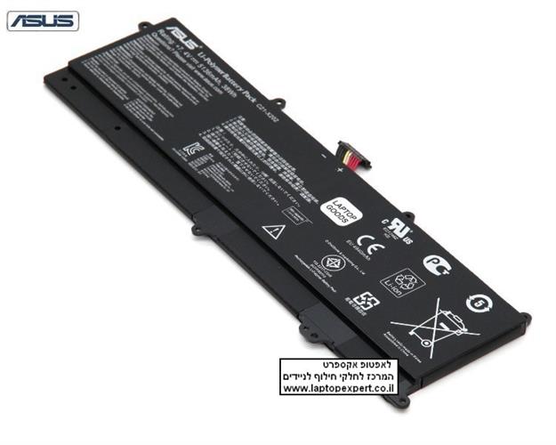 סוללה מקורית למחשב נייד ASUS X202E Q200E Q200E-BHI3T45 11.6" LAPTOP BATTERY C21-X202 5136mAh 38Wh 7.4V
