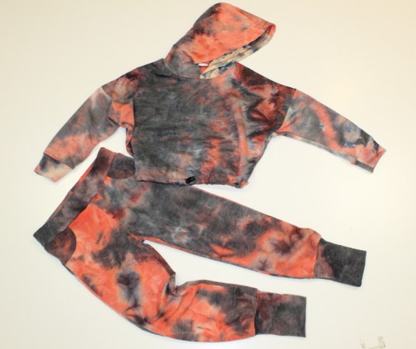 חליפת בנות טאי דאי שילוב כתום