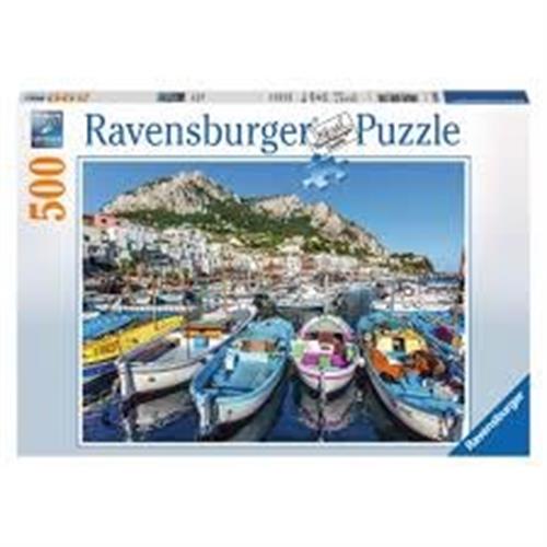 פאזל 500 חלקים סירות  - ravensburger puzzle