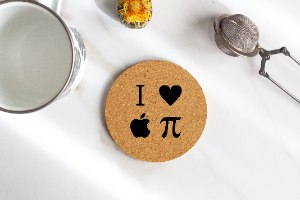 I love apple pie coaster