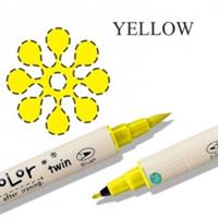 טוש בד זיג דו"צ - צהוב 050