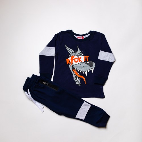 חליפת בנים טריקו זאב נייבי