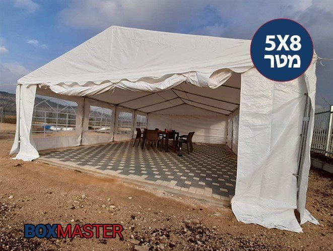 אוהל אבלים למכירה נגד מים חסין אש בגודל 5X8 מטר ARPO