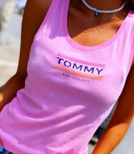 גופיית נשים TOMMY JEANS צבע ורוד