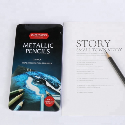12 צבעי עיפרון מטאליים- Impression