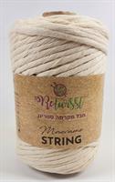 חוט מקרמה סינגל סטרינג 5 מ"מ 90 מ' - טבעי