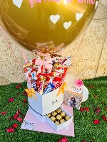 מארז כדור פורח שוקולדים בינוני