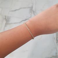 צמיד זהב חבל בינוני 14 קראט לאישה 2.6 ממ