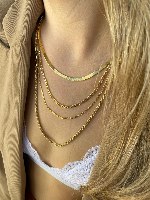 שרשרת גורמט פיגרו זהב קצרה S