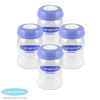 רביעיית בקבוקי אחסון חלב אם המתחברים למשאבות לנסינו