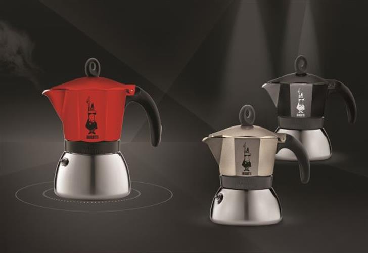 מקינטה אלומיניום 6 כוסות דגם מוקה אינדוקציה BIALETTI