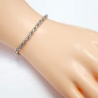 צמיד מכסף דגם חבל  Z3186 | תכשיטי כסף 925 | צמידי כסף