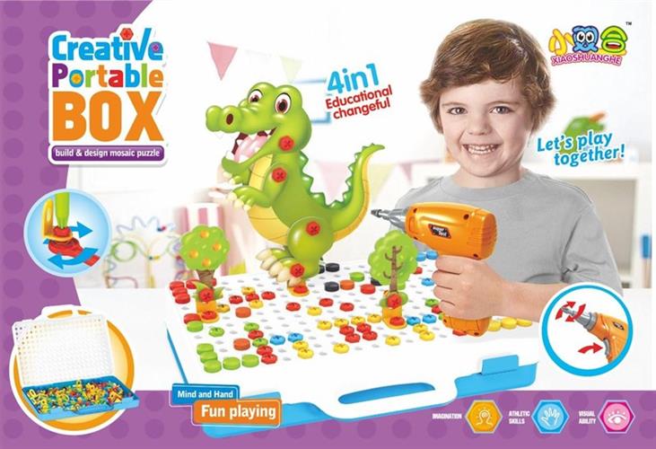 משחק מברגה 198 חלקים חיות