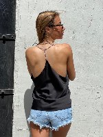 גופיית משי שרשרת