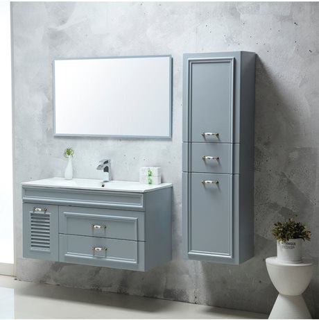 ארון אמבטיה תלוי בעיצוב מודרני | דגם QUEEN | מגוון צבעים ומידות לבחירה