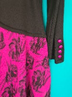 שמלה חורפית מיוחדת ורודה L/XL