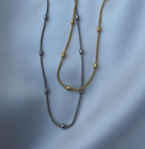 שרשרת בשילוב עיגולים NICE STUFF