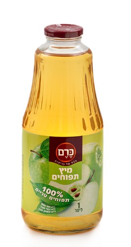 100% מיץ תפוחים טבעי, 1 ליטר