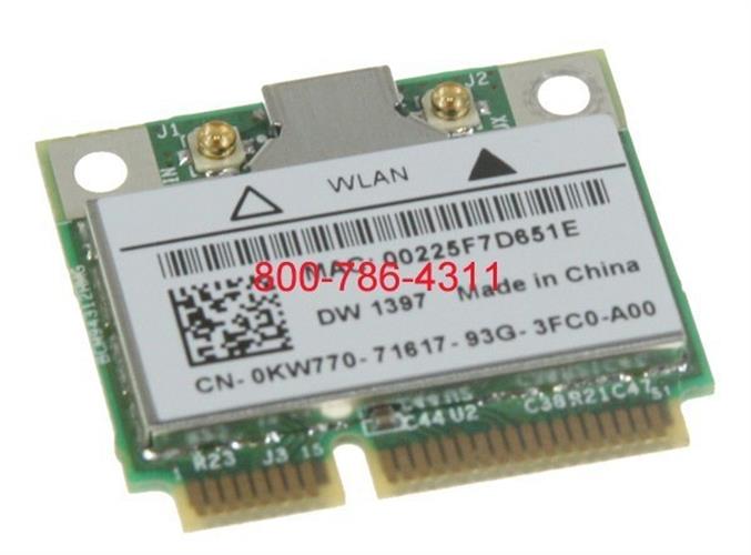Dell half size mini PCI wireless WiFi כרטיס רשת למחשב נייד דל