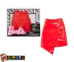 ברבי ביגוד חצאית עור אדומה - Barbie FPH26