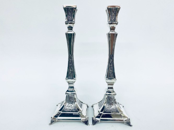 זוג פמוטי כסף טהור סטרלינג 925 האחים חדד