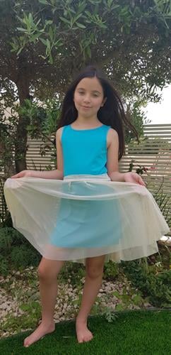 שמלת פונץ- טורקיז